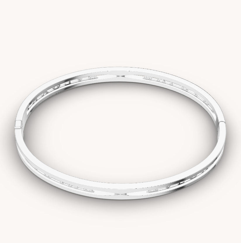 [Moco]ZERO 1 SPIRALLOGO SILBERARMBAND