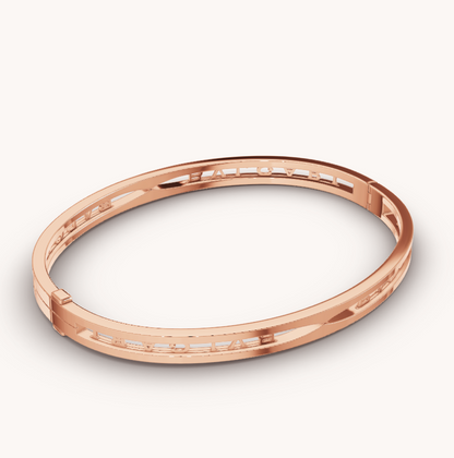 [Moco]ZERO 1 SPIRAL LOGO PINK GOLD BRACELET