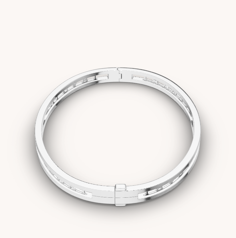 [Moco]ZERO 1 SPIRALLOGO SILBERARMBAND