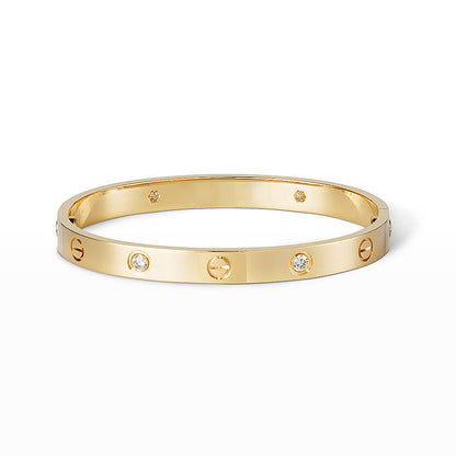 [Moco]LOVE BRACELET 6.1MM 4 DIAMONDS