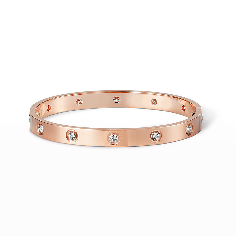 [Moco] LIEBE ARMBAND 6,1 MM 10 DIAMANTEN