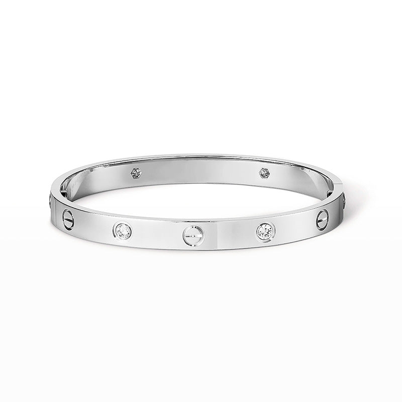 [Moco] LIEBE ARMBAND 6,1 MM 4 DIAMANTEN 