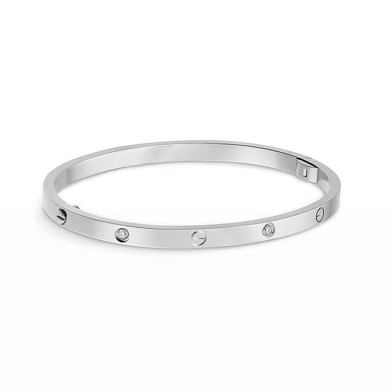 [Moco] LIEBE ARMBAND 3,65 MM 6 DIAMANTEN