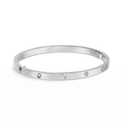 [Moco] LIEBE ARMBAND 3,65 MM 6 DIAMANTEN