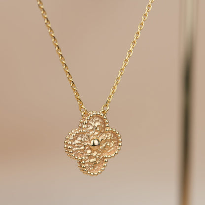 [Moco]CLOVER 15MM  BRONZING NECKLACE