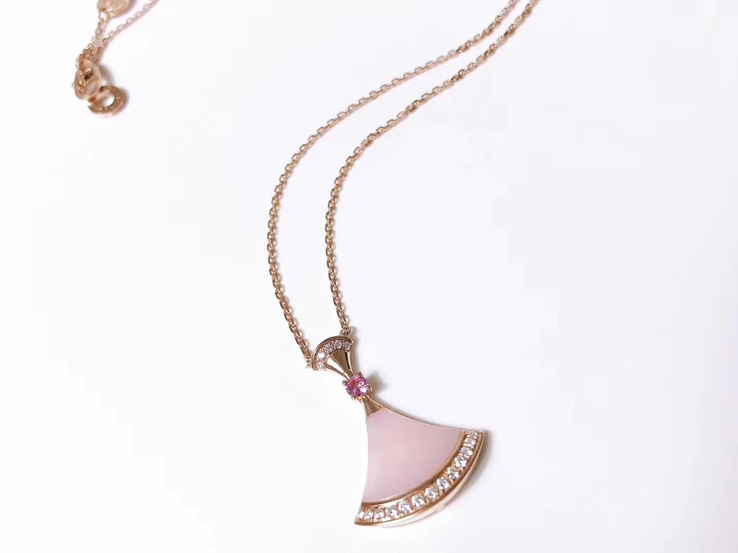 [Moco]DREAM NECKLACE PINK MOP DIAMOND