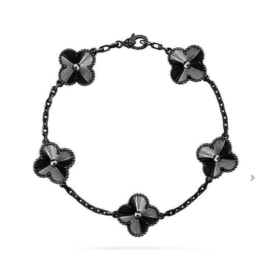 [Moco]CLOVER 5 MOTIV SCHWARZES ARMBAND