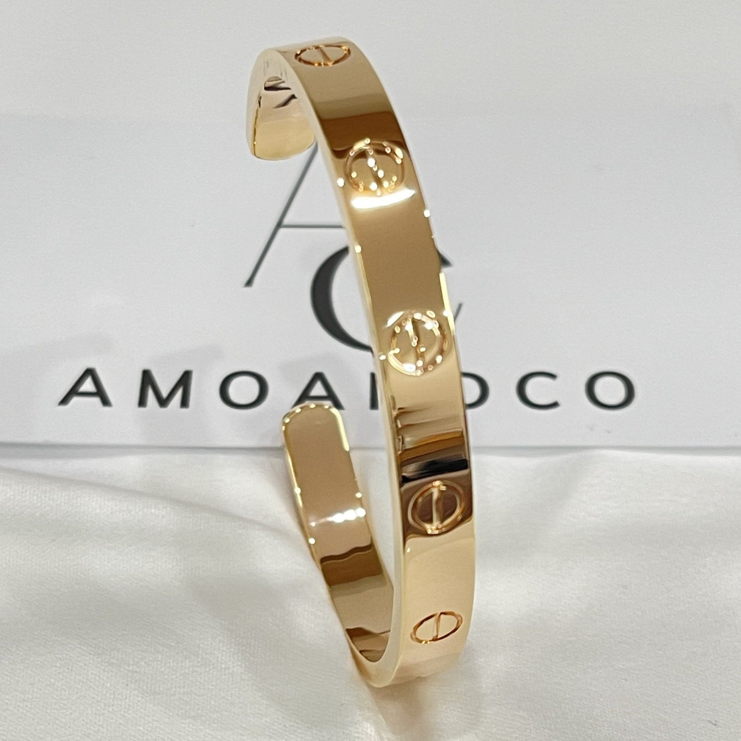 [Moco]LOVE BRACELET 6.1MM OPEN CUFF