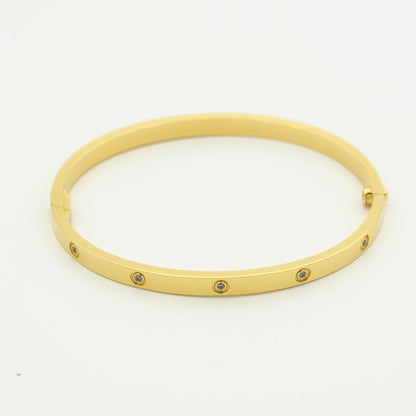 [Moco] LIEBE ARMBAND 3,65 MM 10 DIAMANTEN