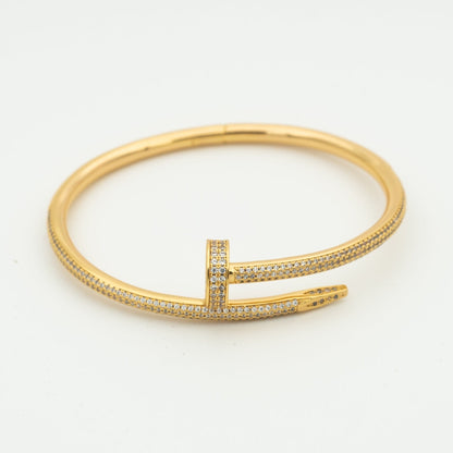 [Moco]JUSTE ARMBAND 3,5 MM, ALLE DIAMANTEN