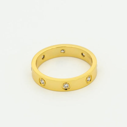 [Moco] LIEBESRING 3,6 MM 8 DIAMANTEN