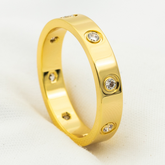 [Moco] LIEBESRING 3,6 MM 8 DIAMANTEN