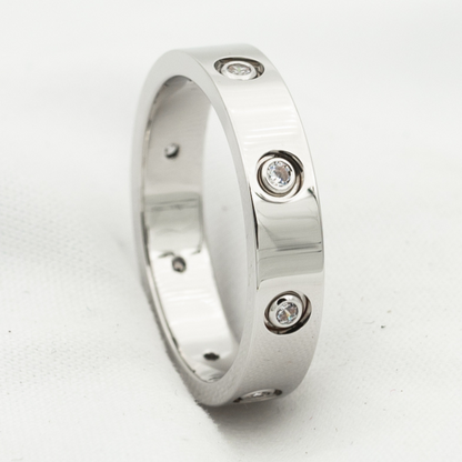 [Moco] LIEBESRING 3,6 MM 8 DIAMANTEN