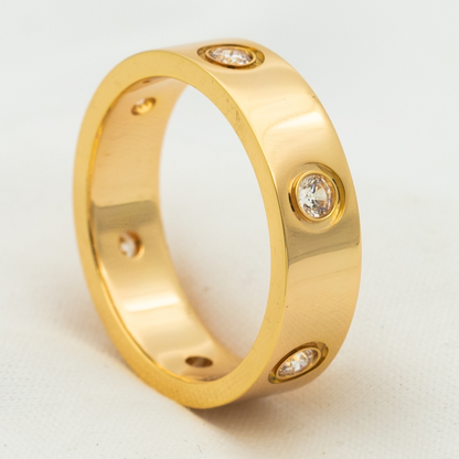 [Moco] LIEBESRING 5,5 MM 6 DIAMANTEN ROSGOLD