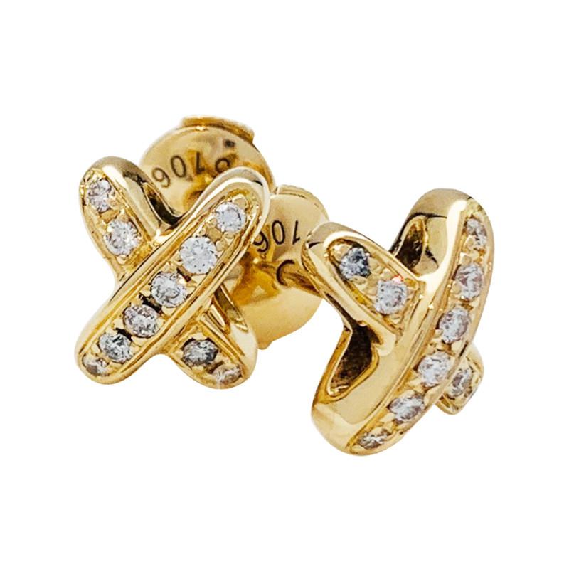 [Moco]JEUX DE GOLD DIAMOND EARRINGS