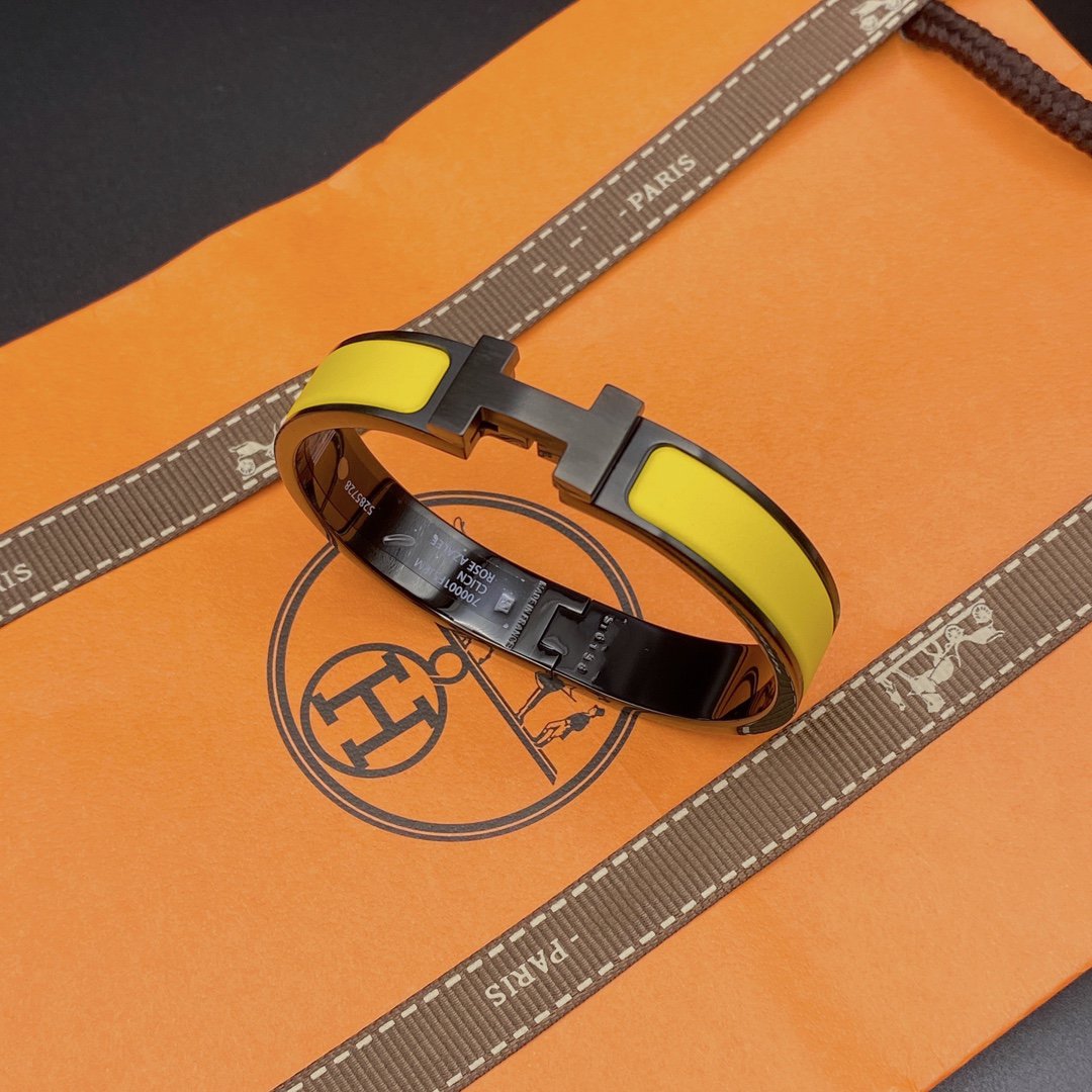 [Moco]CLIC HM SO BLACK YELLOW BRACELET