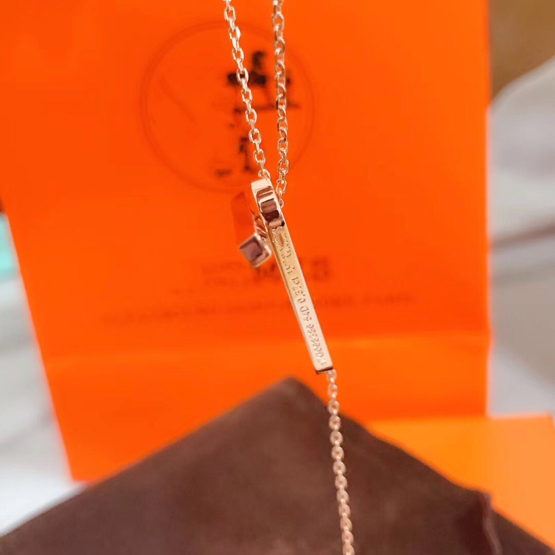 [Moco]HM NECKLACE PLATINUM ROSE GOLD DIAMOND