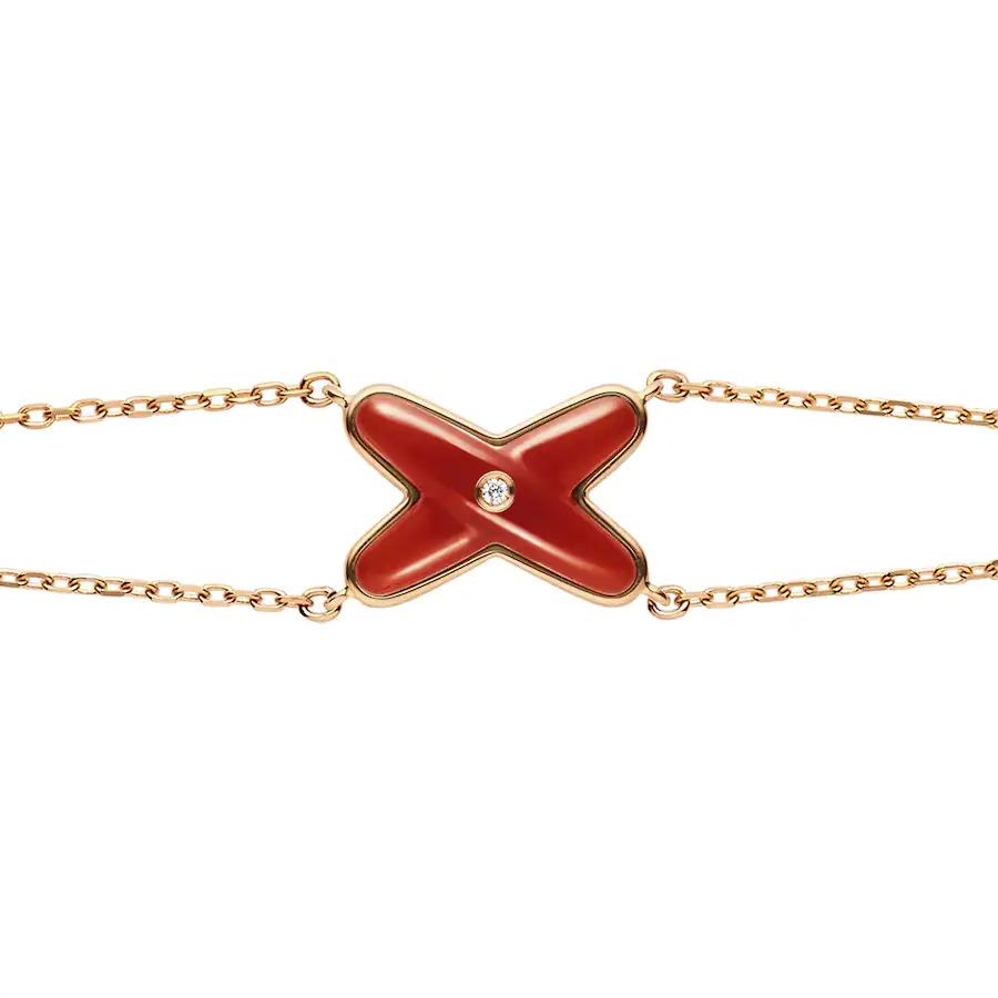 [Moco]JEUX BRACELET CARNELIAN PINK GOLD 1 DIAMOND