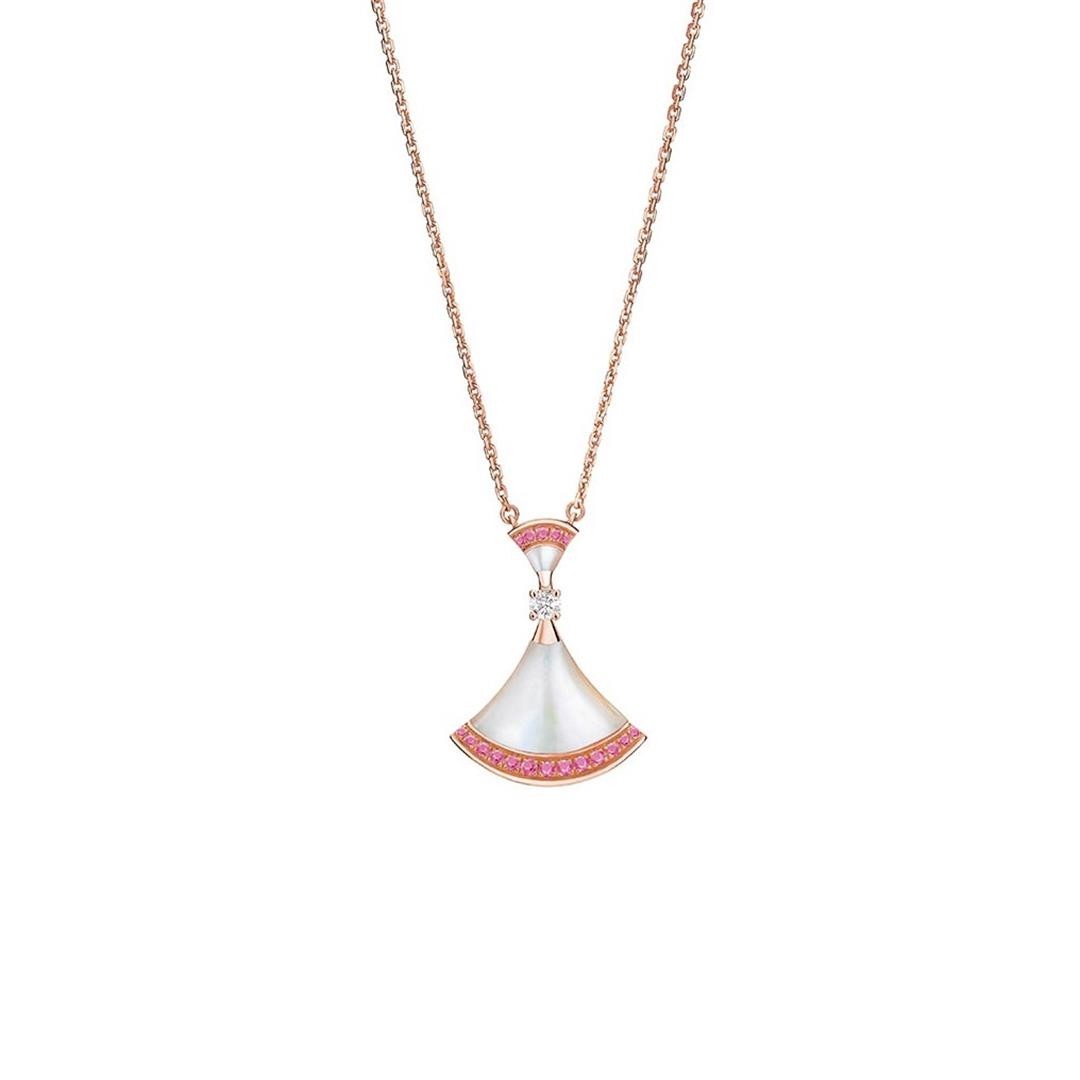 [Moco]TRAUM HALSKETTE MOP ROSA DIAMANT