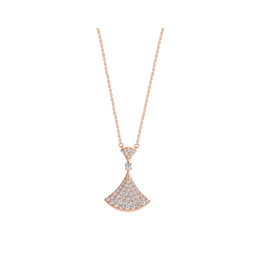 [Moco]DREAM NECKLACE PINK GOLD FULL DIAMOND