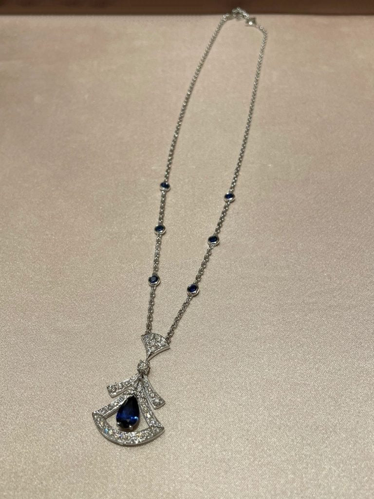 [Moco]DREAM NECKLACE AGATE DIAMOND SILVER