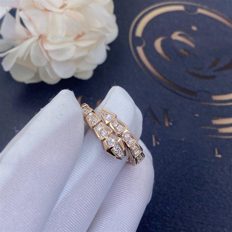 [Moco]SERPENTI RING ROTGOLD MIT DIAMANTEN 4MM