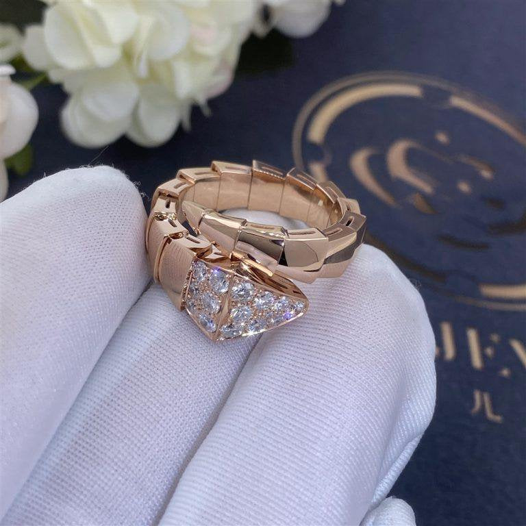 [Moco]SERPENTI-RING ROSA GOLD DIAMANT