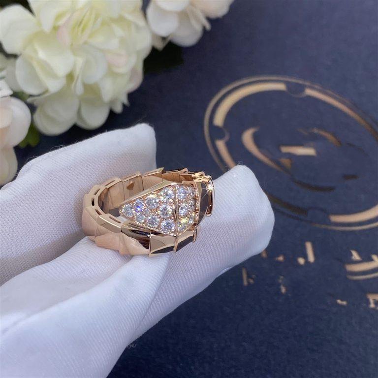 [Moco]SERPENTI RING PINK GOLD DIAMOND