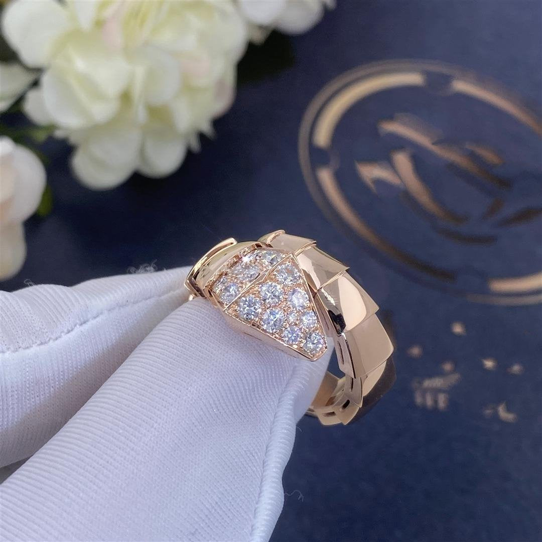 [Moco]SERPENTI-RING ROSA GOLD DIAMANT