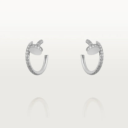 [Moco]JUSTE EARRINGS 12.75MM SILVER DIAMOND