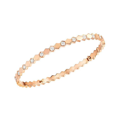 [Moco]BEE LOVE PINK GOLD DIAMOND BRACELET