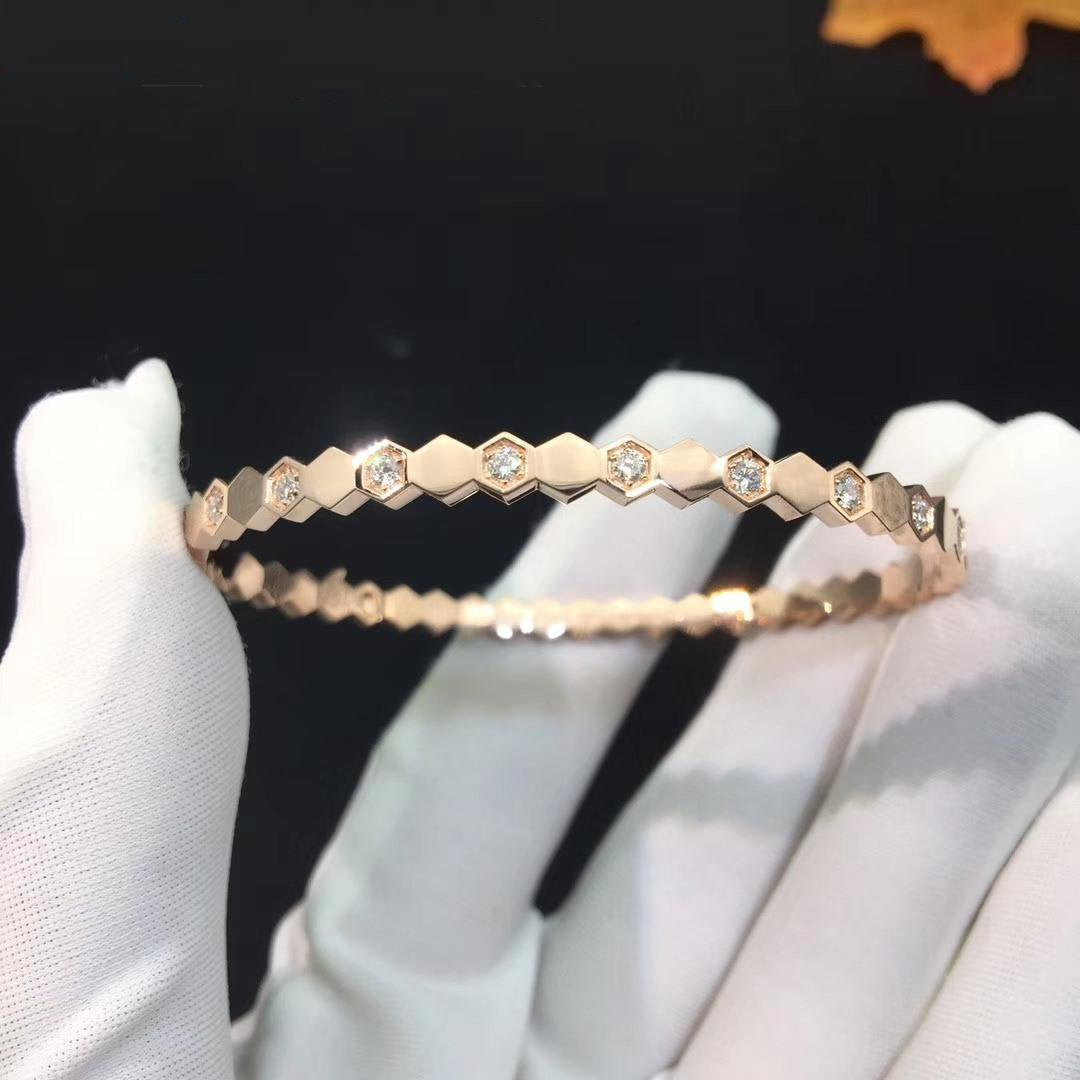 [Moco]BEE LOVE ROSÉGOLD DIAMANTARMBAND 