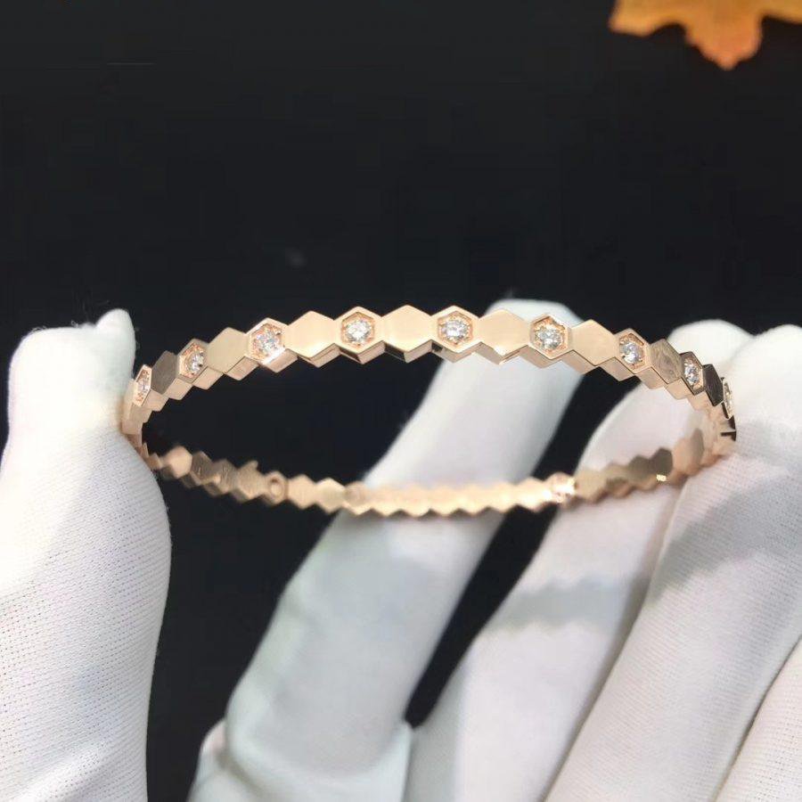 [Moco]BEE LOVE PINK GOLD DIAMOND BRACELET