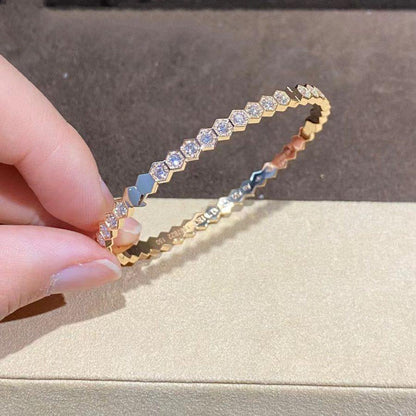 [Moco]BEE LOVE GOLD BRACELET FULL DIAMOND