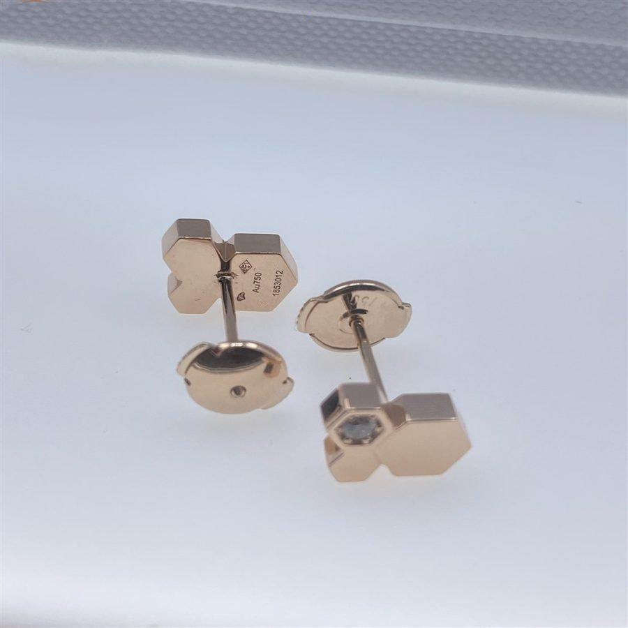 [Moco]BEE LOVE PINK GOLD DIAMOND EARRINGS