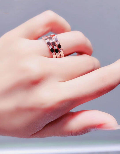 [Moco]BEE LOVE RING PINK GOLD DIAMOND