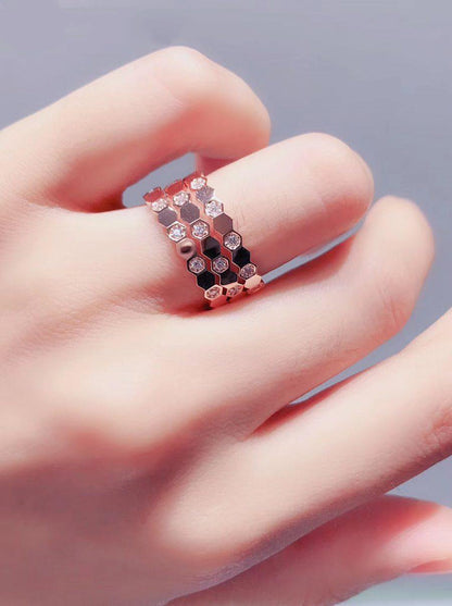 [Moco]BIENENLIEBE RING ROSGOLD DIAMANT