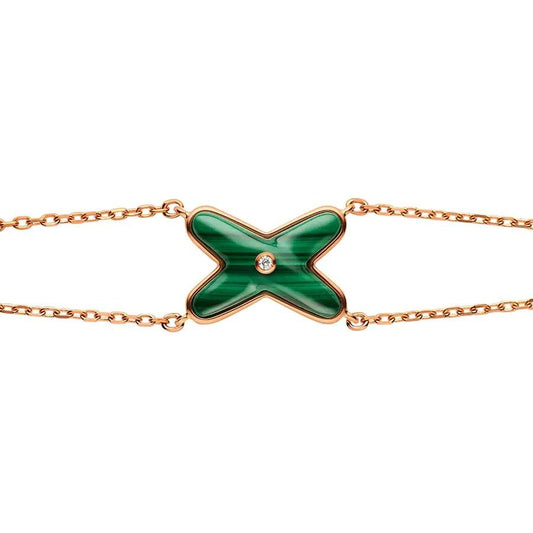 [Moco]JEUX BRACELET MALACHITE PINK GOLD 1 DIAMOND