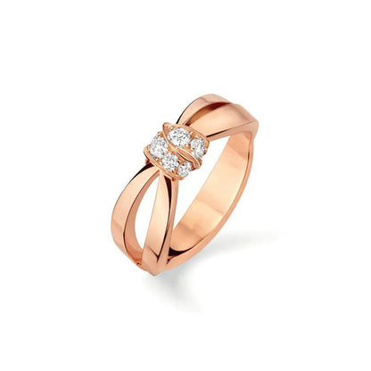 [Moco]LIENS RING ROSGOLD DIAMANT