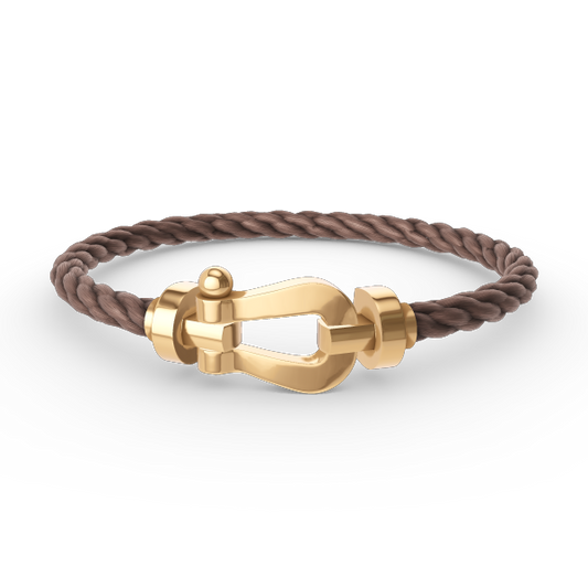 [Moco]FORCE LARGE HORSESHOE NO DIAMOND BRACELET GOLD