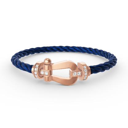 [Moco]FORCE GROSSES HUFEISEN-HALBDIAMANTARMBAND ROSÉGOLD