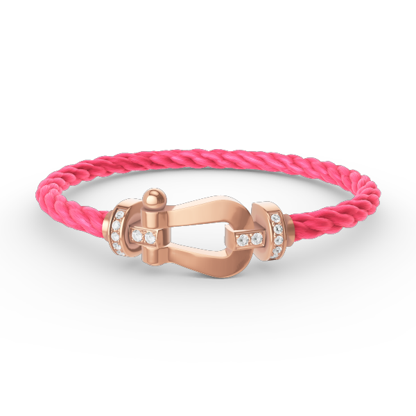 [Moco]FORCE GROSSES HUFEISEN-HALBDIAMANTARMBAND ROSÉGOLD