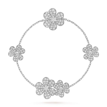 [Moco]FRIVOLE SILBER 5 BLUMEN ARMBAND