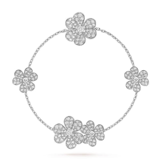 [Moco]FRIVOLE SILBER 5 BLUMEN ARMBAND