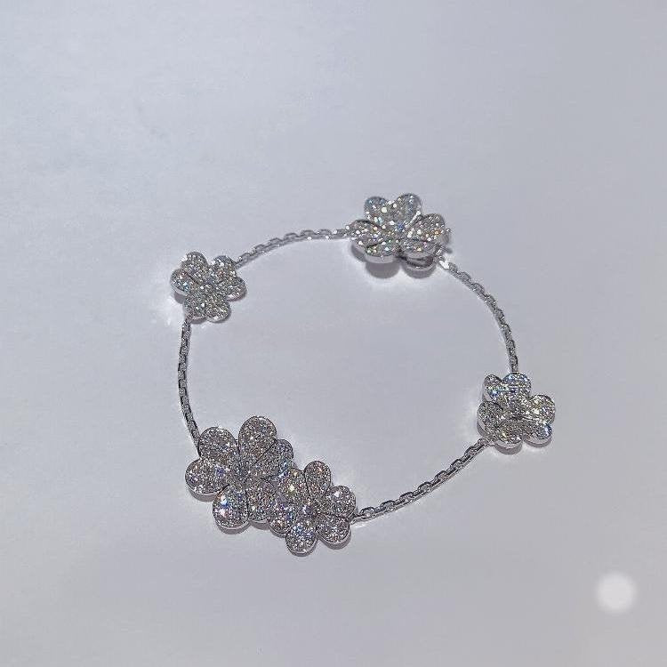 [Moco]FRIVOLE SILBER 5 BLUMEN ARMBAND