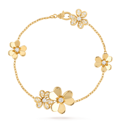 [Moco]FRIVOLE GOLD 5 BLUMEN ARMBAND