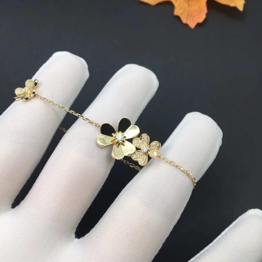 [Moco]FRIVOLE GOLD 5 FLOWERS BRACELET