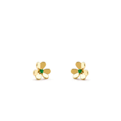 [Moco]FRIVOLE  FLOWER MALACHITE EARRINGS