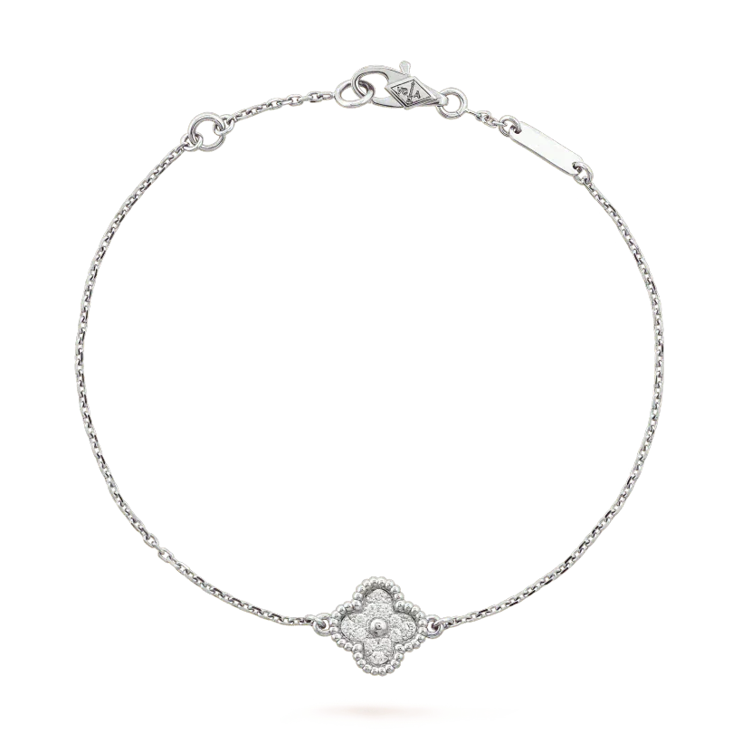 [Moco]CLOVER EINZELNE BLUME ARMBAND SILBER