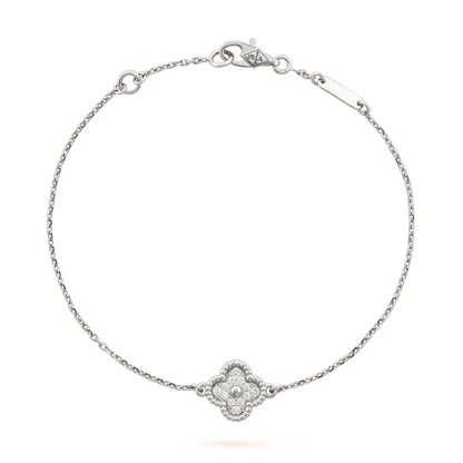 [Moco]CLOVER EINZELNE BLUME ARMBAND SILBER